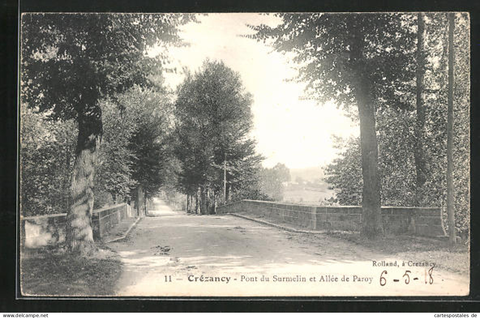 CPA Crézancy, Pont Du Surmelin Et Allée De Paroy  - Otros & Sin Clasificación