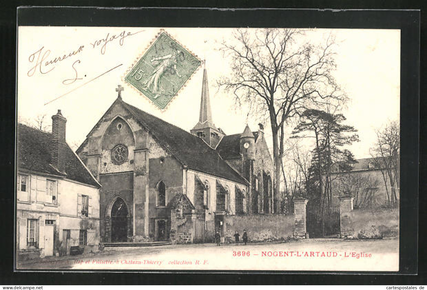 CPA Nogent-l`Artaud, L`Eglise  - Other & Unclassified