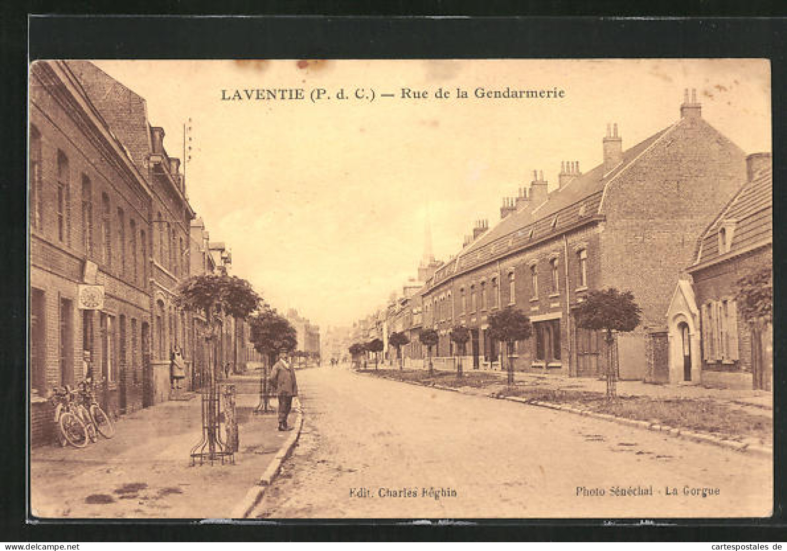 CPA Laventie, Rue De La Gendarmerie  - Laventie