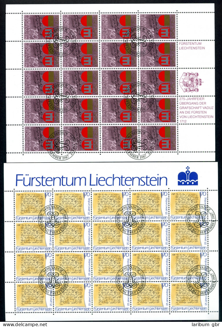 Liechtenstein Kleinbögen 928-929 Gestempelt #JG415 - Sonstige & Ohne Zuordnung
