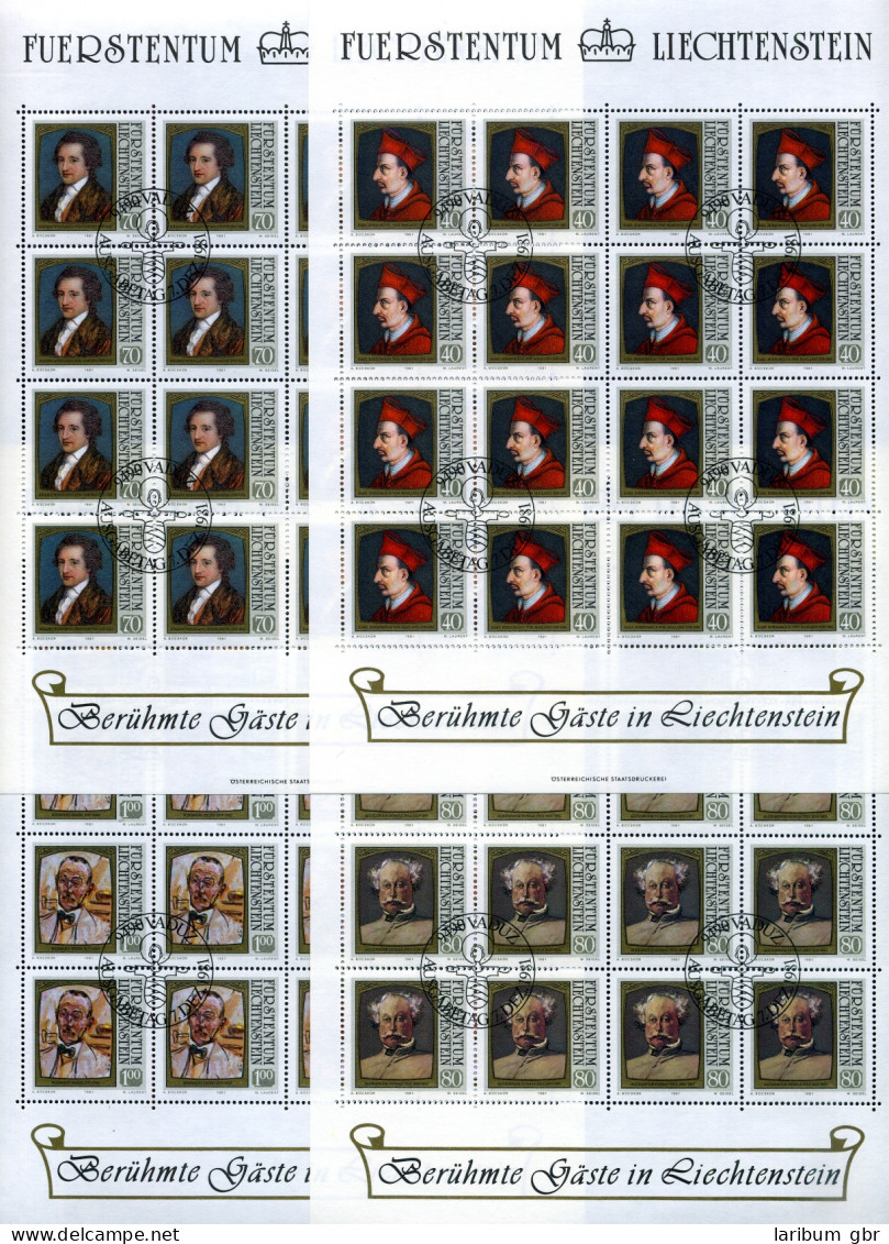 Liechtenstein Kleinbögen 784-787 Ersttagssonderstempel #JE976 - Andere & Zonder Classificatie