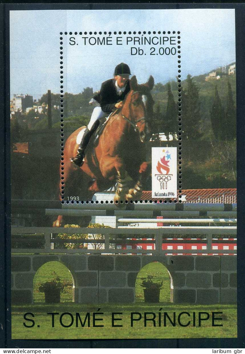 Sao Tomé Und Principe Block 307 Postfrisch Olympiade 1996 #JG635 - Sao Tome And Principe