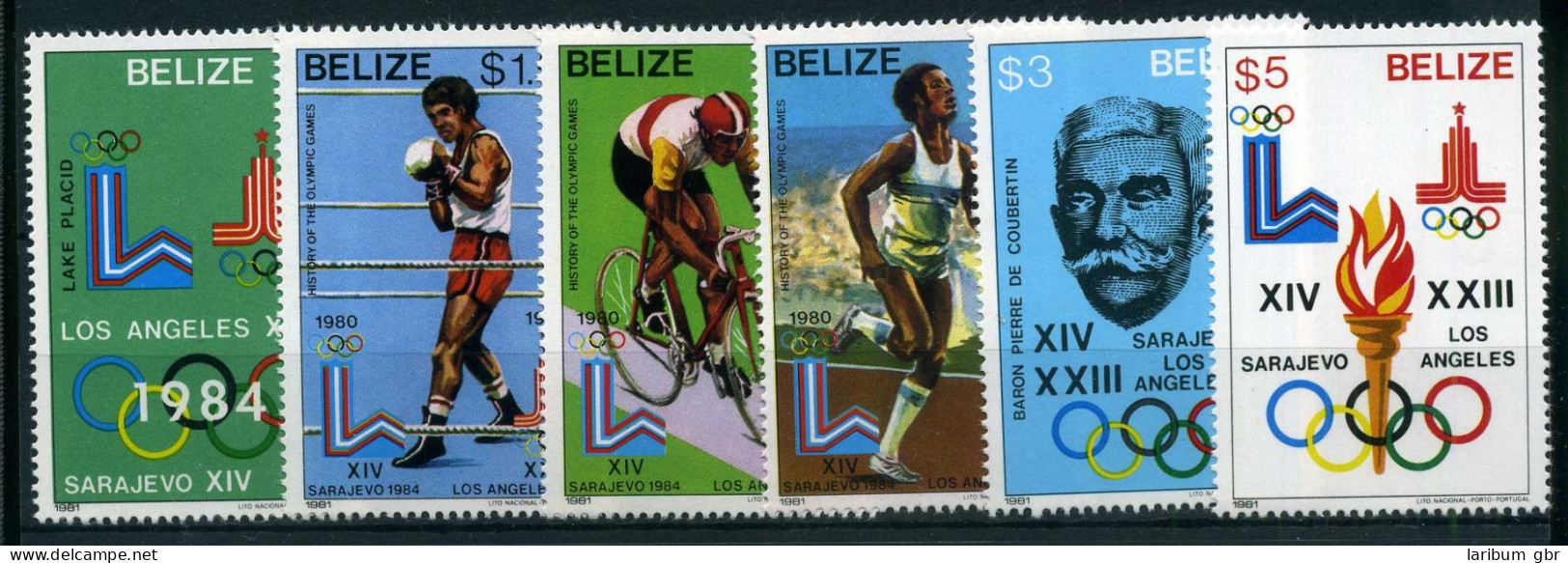 Belize 563-568 Postfrisch Olympiade 1984 Los Angeles #JG571 - Belice (1973-...)