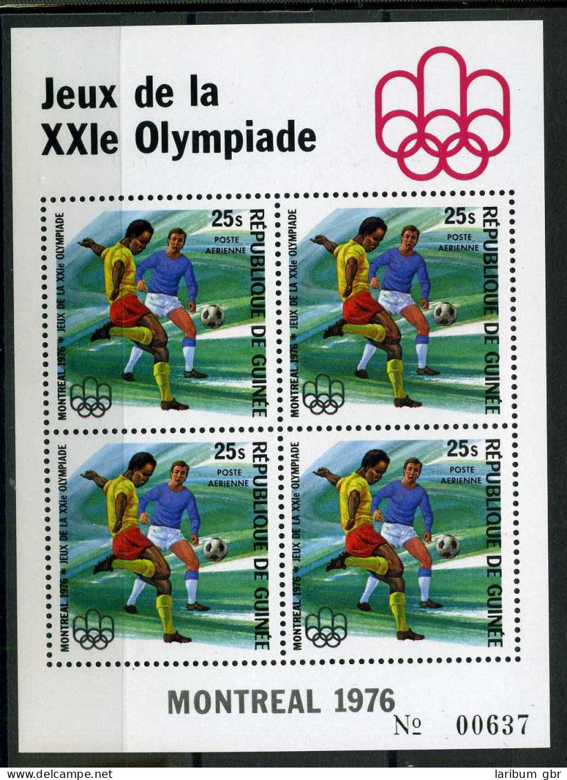 Guinea Block 45 A Postfrisch Olympia 1976 #JG767 - Guinea (1958-...)