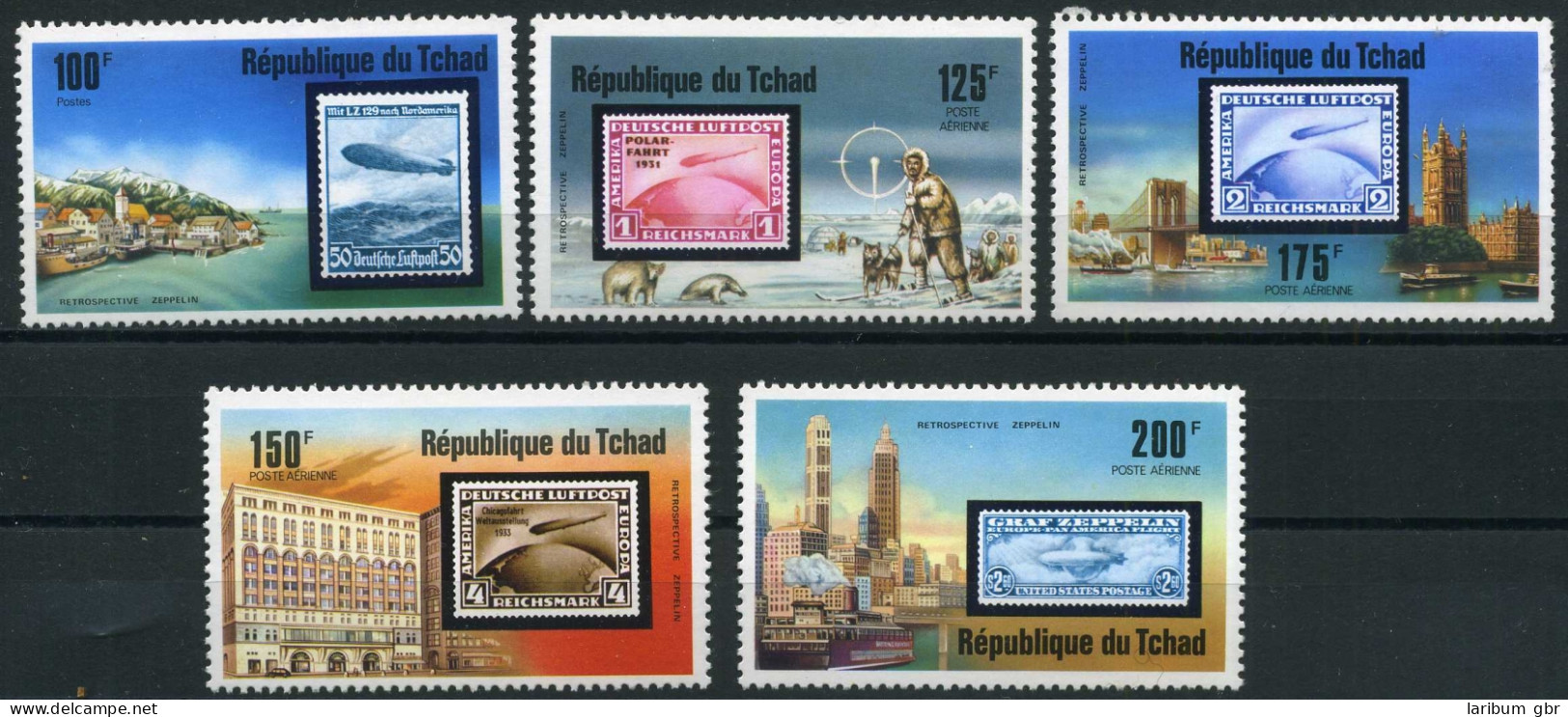 Tschad 775-79 Postfrisch Zeppelin #GO541 - Tchad (1960-...)