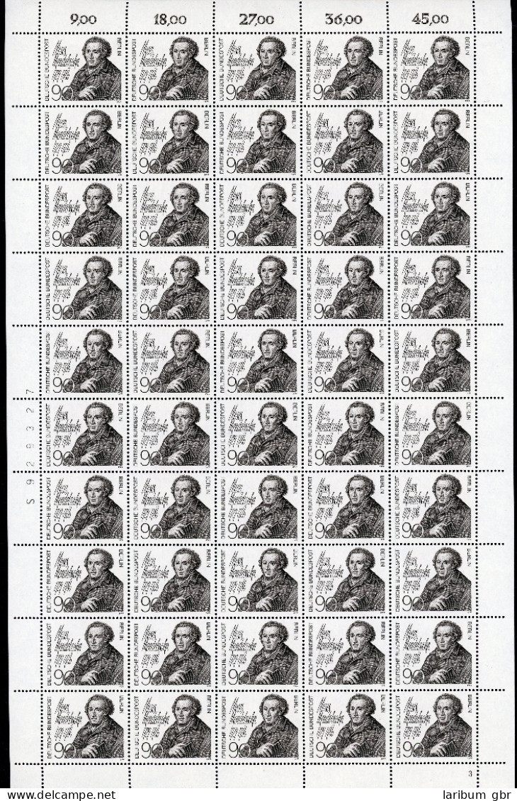 Berlin 50er Bogen 601 Postfrisch Formnummer 3 Bogenzählnummer #JY523 - Andere & Zonder Classificatie