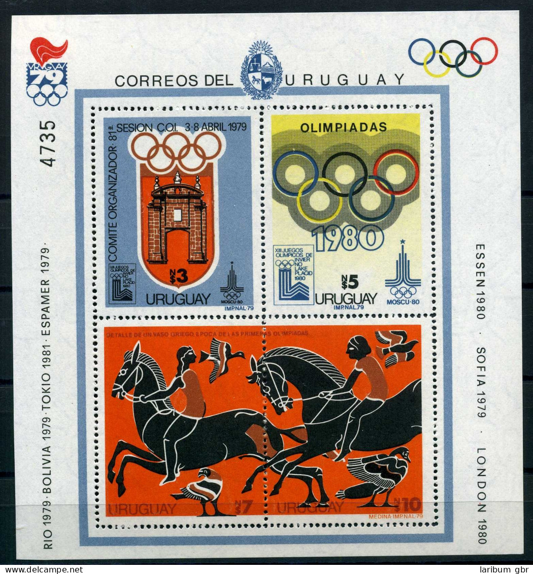 Uruguay Block 41 Postfrisch Olympia 1980 #JG591 - Uruguay