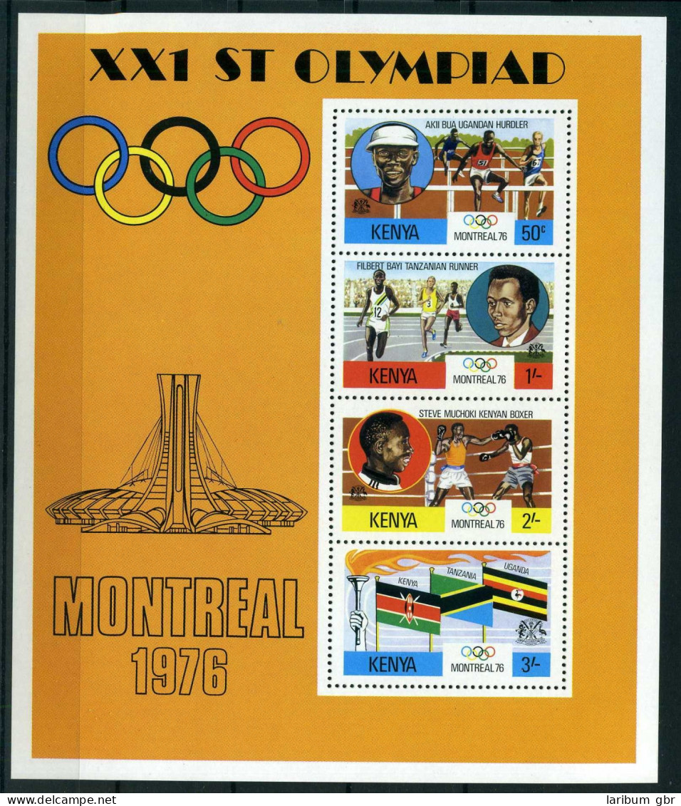 Kenia Block 2 Postfrisch Olympiade 1976 #JG667 - Kenya (1963-...)
