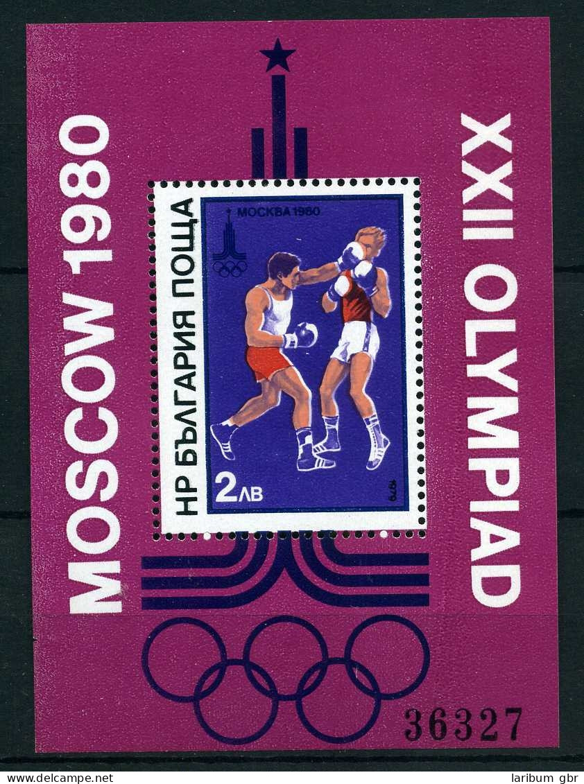 Bulgarien Block 99 Postfrisch Olympiade 1980 Moskau #JG576 - Sonstige & Ohne Zuordnung