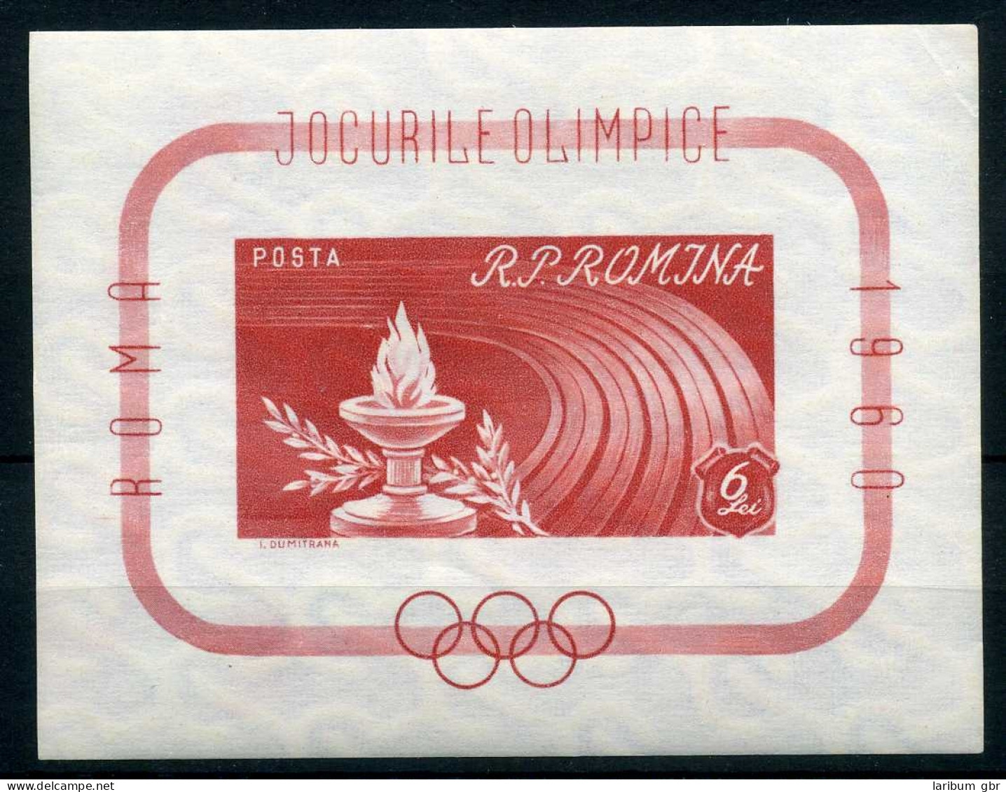 Rumänien Block 47 Postfrisch Olympiade 1960 Rom #JJ429 - Otros & Sin Clasificación