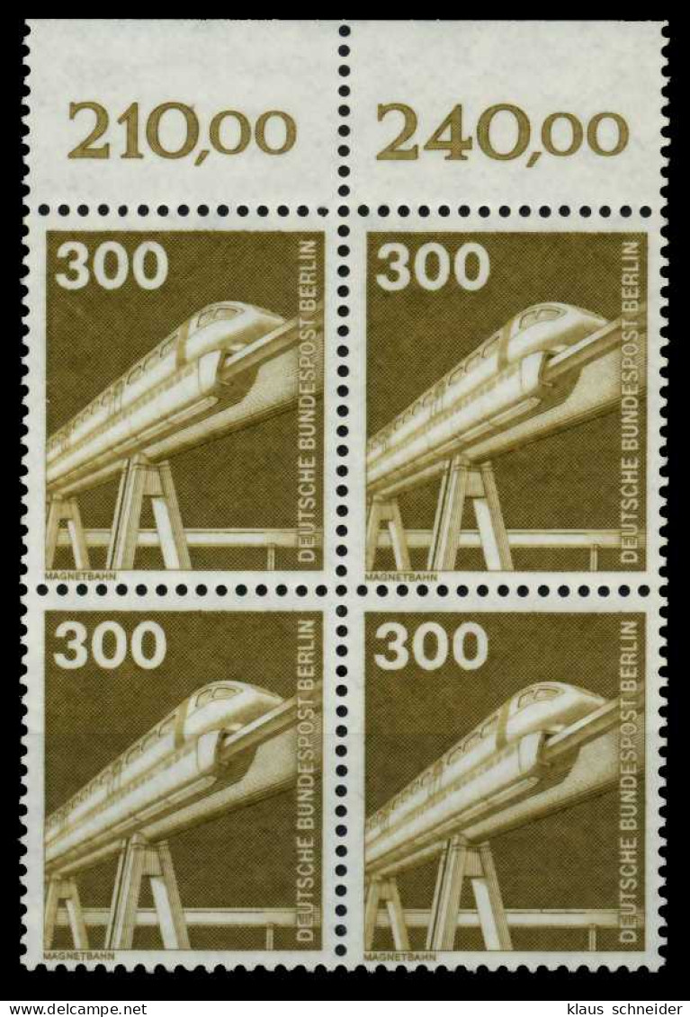 BERLIN DS INDUSTRIE U. TECHNIK Nr 672 Postfrisch VIERER X7483CA - Unused Stamps