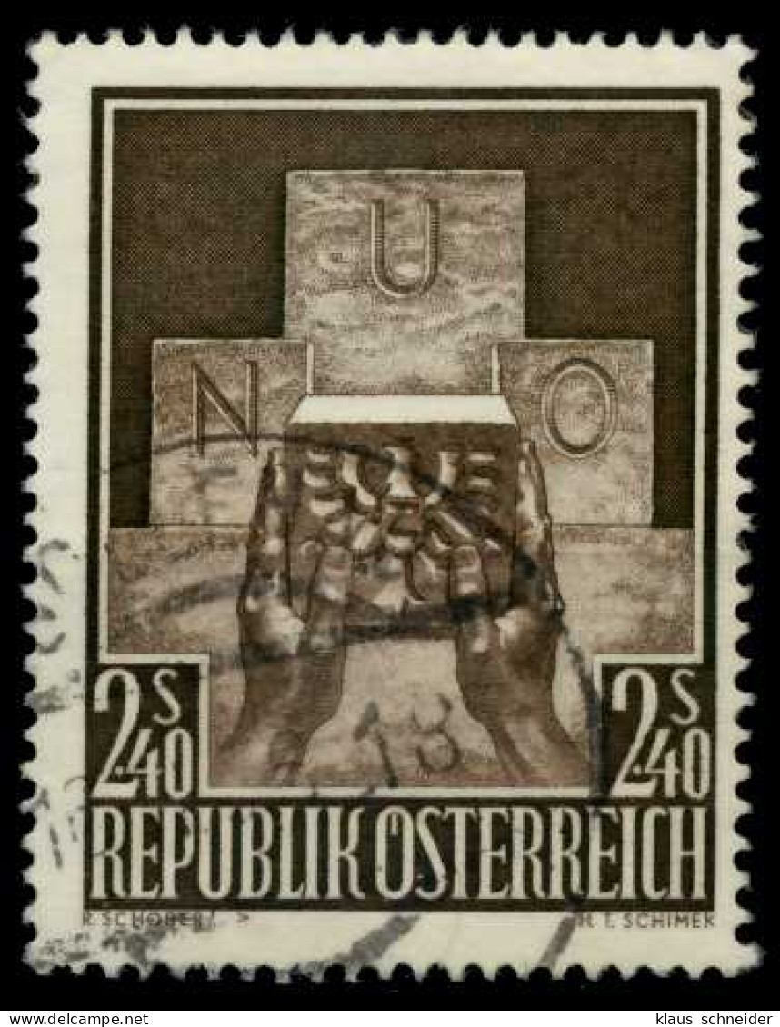 ÖSTERREICH 1956 Nr 1025 Gestempelt X7FE262 - Oblitérés