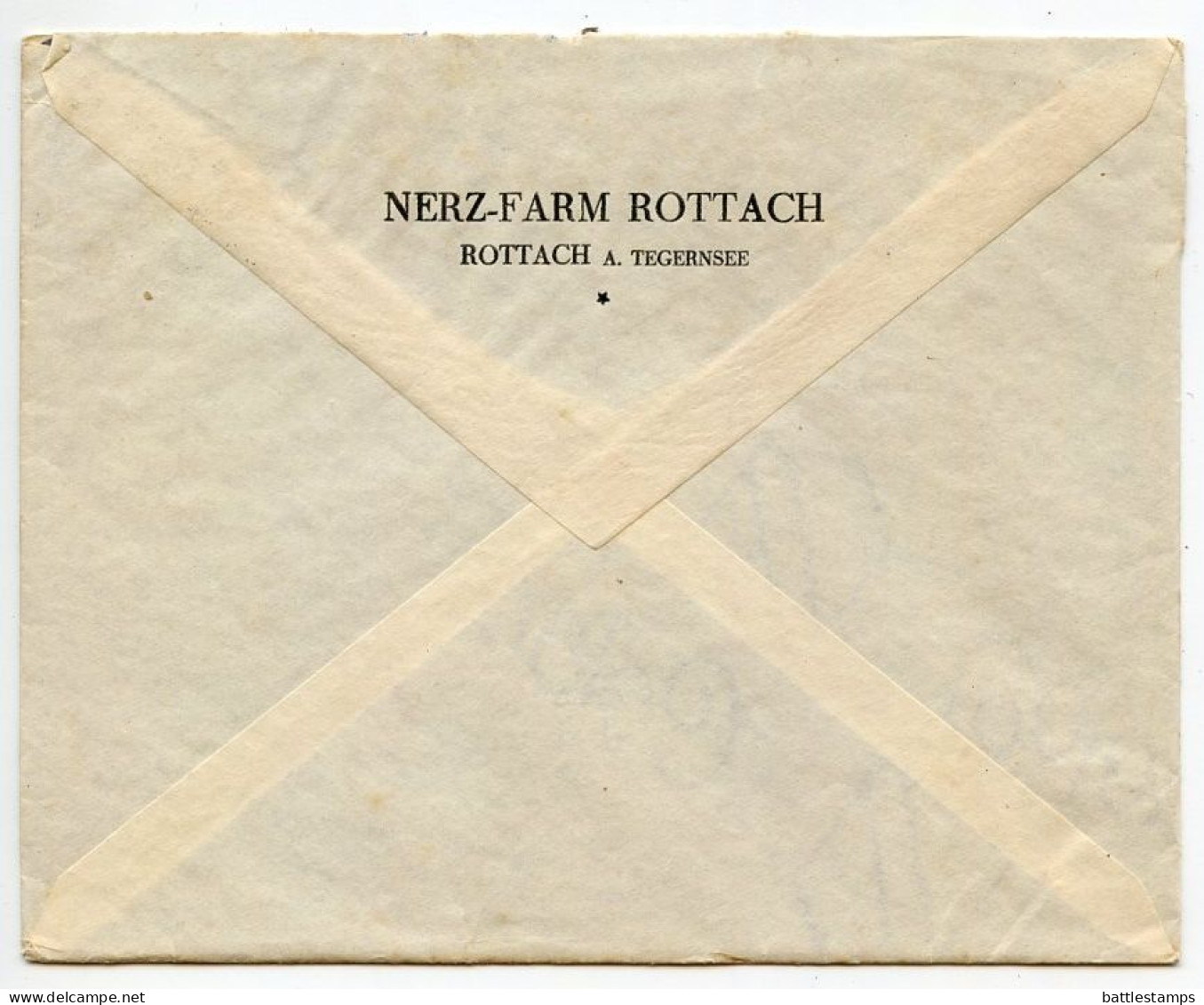 Germany 1927 Cover & Letter; Rottach-Egern - Nerz-Farm Rottach (Mink) To Ostenfelde; 15pf. Immanuel Kant - Brieven En Documenten