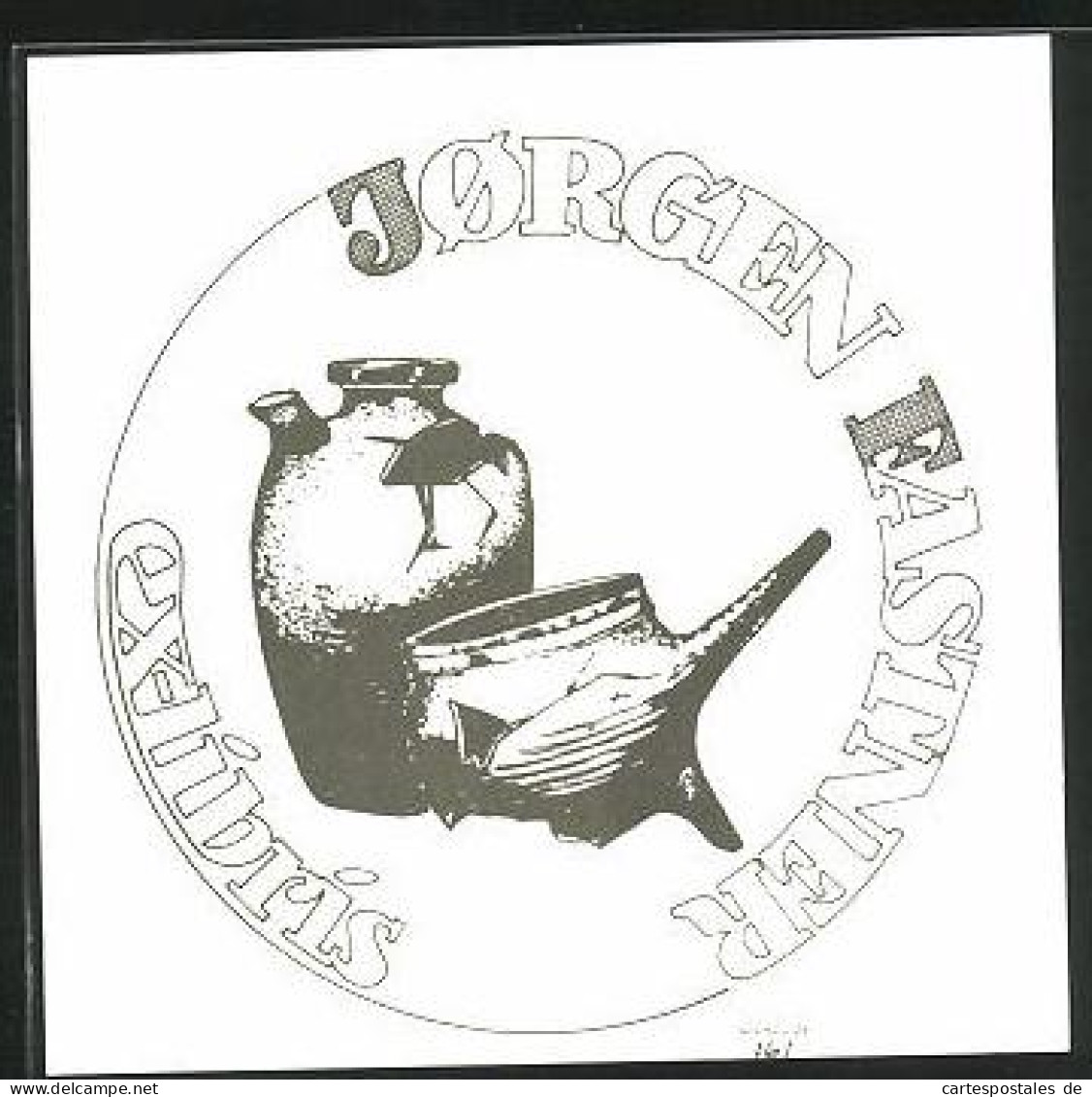 Exlibris Jorgen Eastner, Zerbrochene Gefässe  - Bookplates