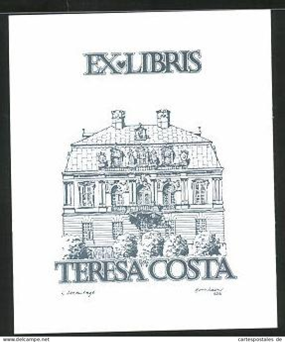 Exlibris Teresa Costa, Haus  - Bookplates