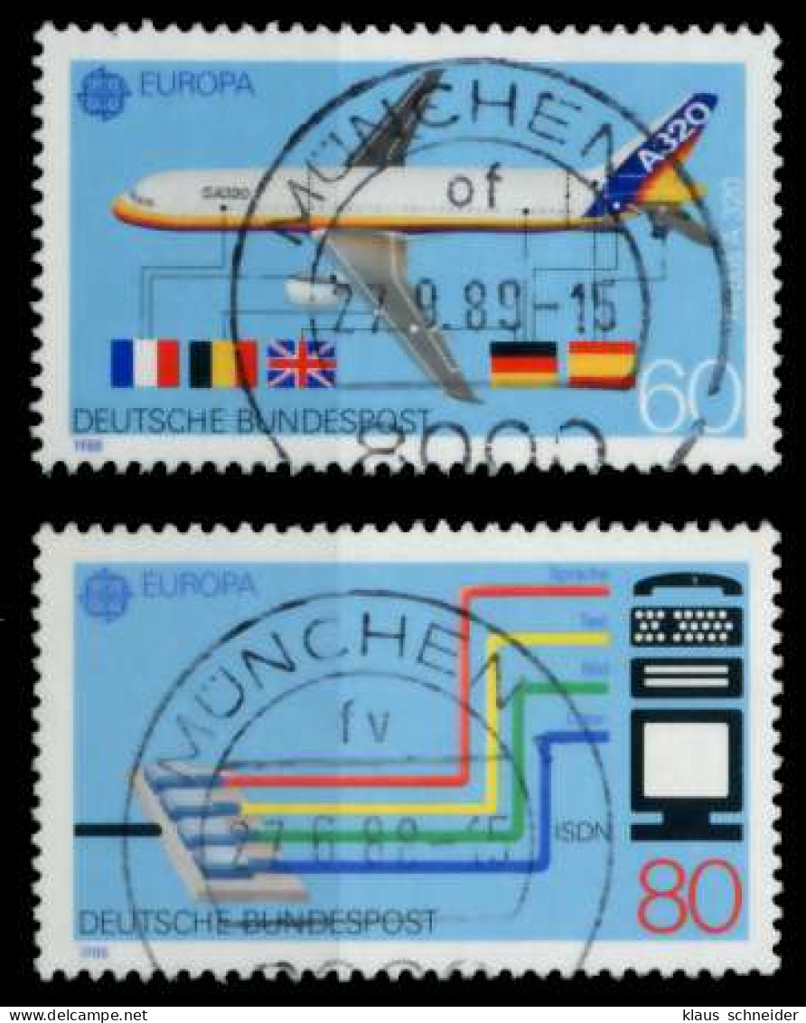 BRD BUND 1988 Nr 1367-1368 Zentrisch Gestempelt X8B26DE - Used Stamps