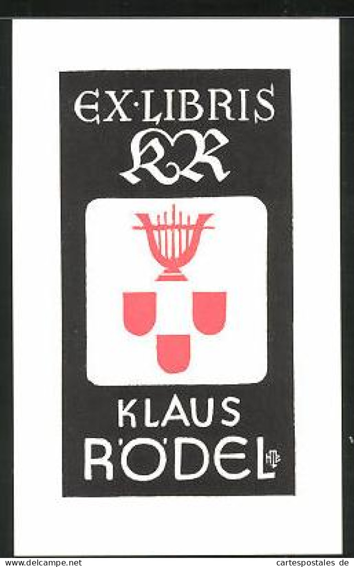 Exlibris Klaus Rödel, Kerzenständer Mit Becher  - Ex-libris