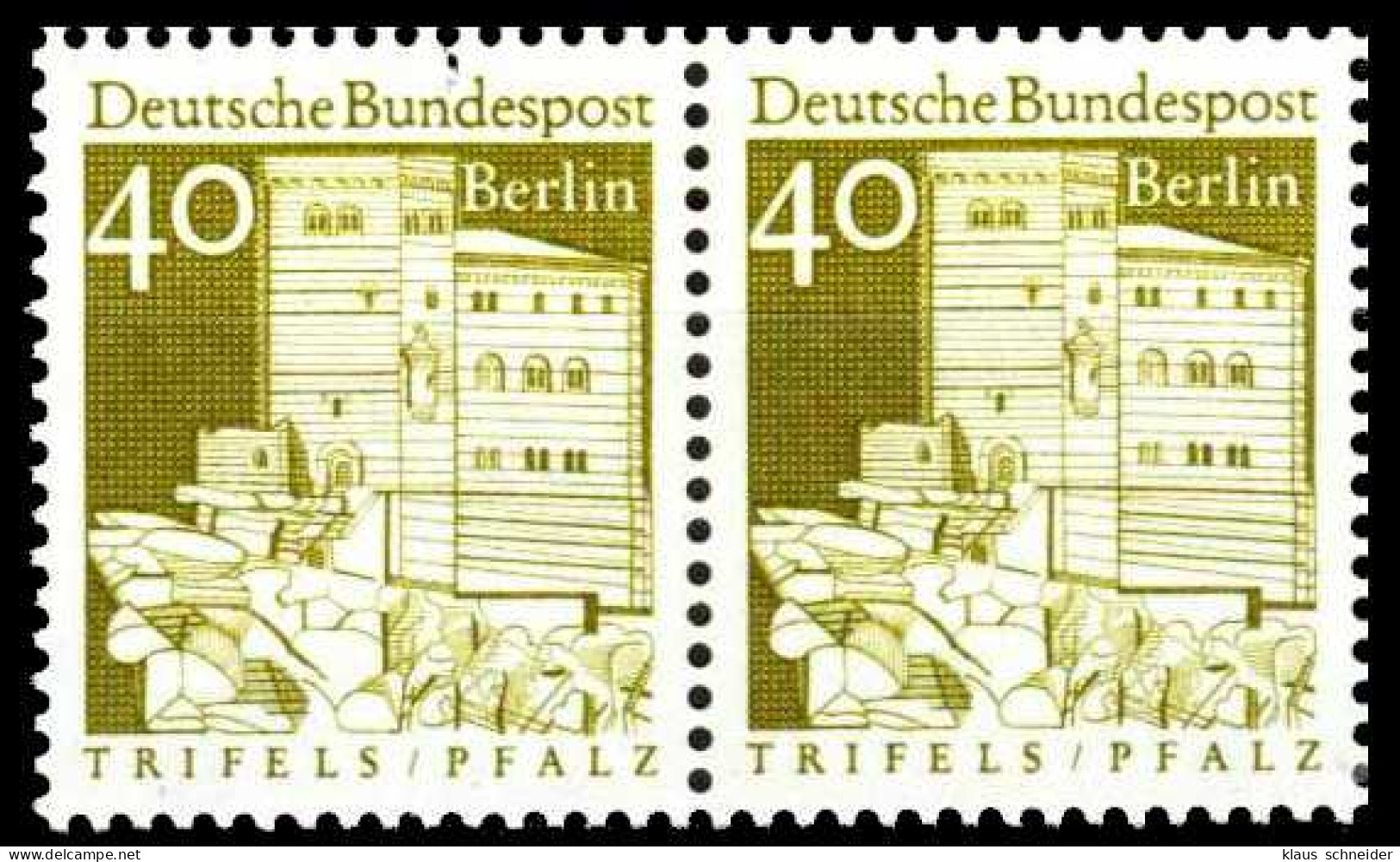 BERLIN DS D-BAUW. 2 Nr 276 Postfrisch WAAGR PAAR SF8DC9E - Unused Stamps