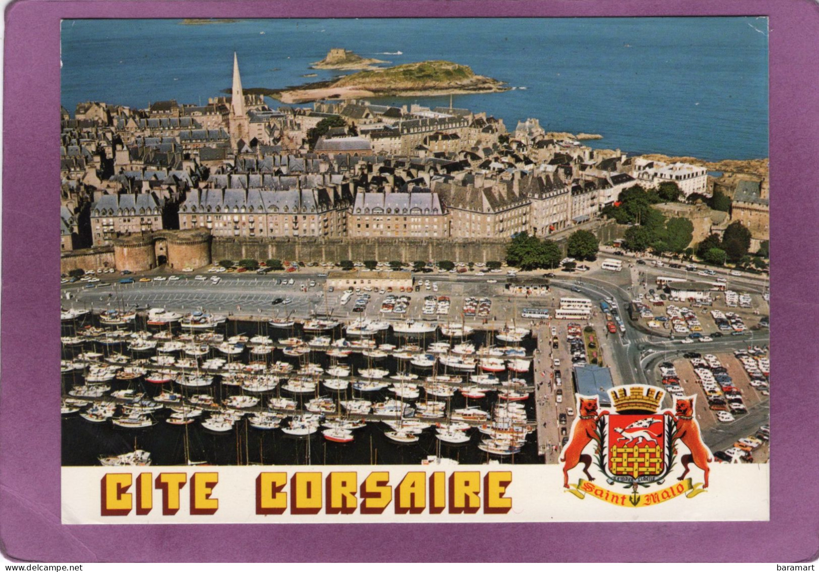 35 SAINT MALO Cité Corsaire   Le Port De Yachts Et Les Remparts  Blason - Saint Malo