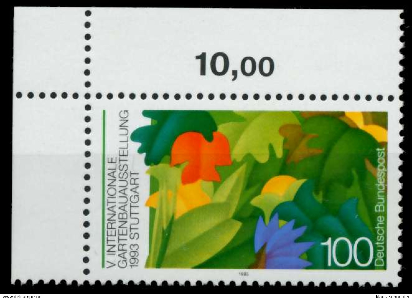 BRD 1993 Nr 1672 Postfrisch ECKE-OLI X8CD71E - Unused Stamps