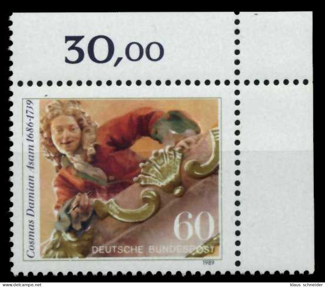 BRD 1989 Nr 1420 Postfrisch ECKE-ORE X8F7AAE - Unused Stamps