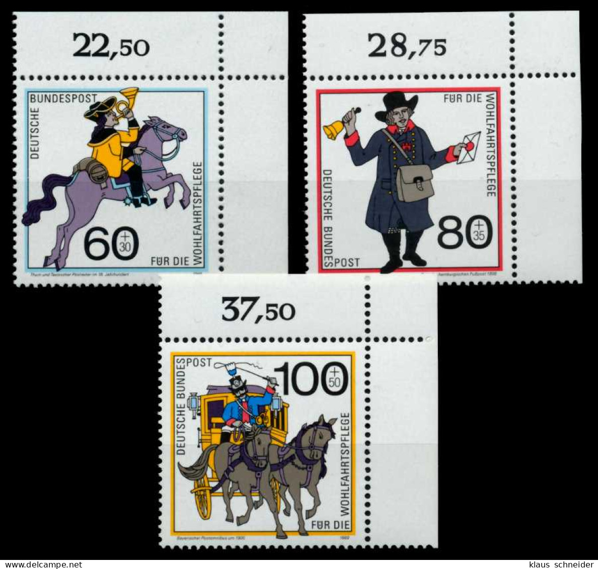 BRD 1989 Nr 1437-1439 Postfrisch ECKE-ORE X8F7A96 - Unused Stamps