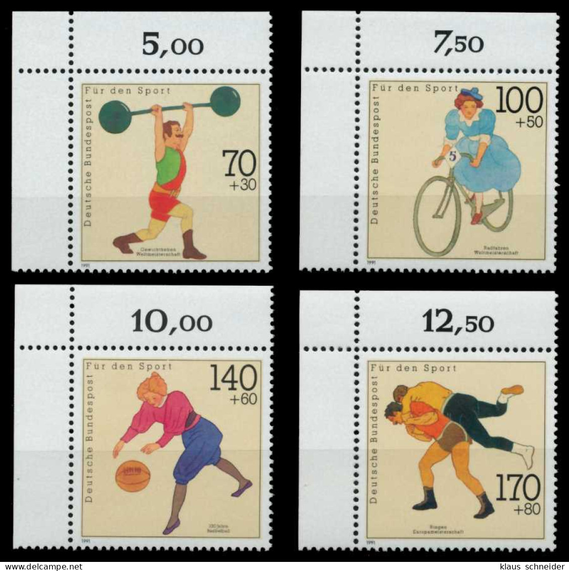 BRD 1991 Nr 1499-1502 Postfrisch ECKE-OLI X8F7BCE - Unused Stamps