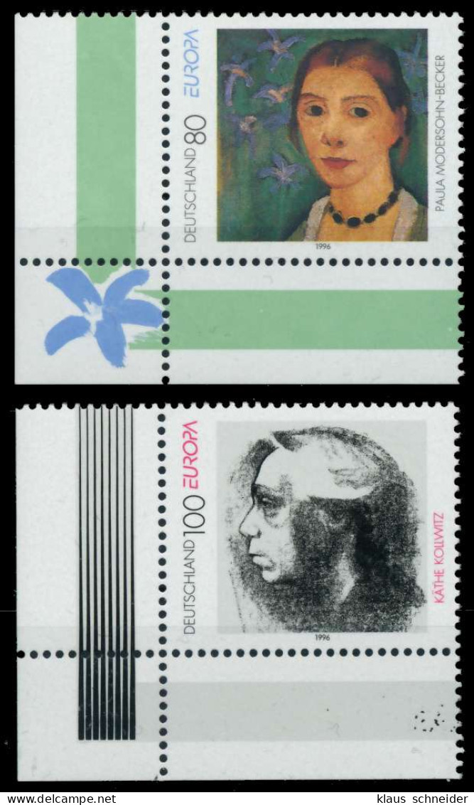 BRD BUND 1996 Nr 1854-1855 Postfrisch ECKE-ULI X8FBDE6 - Neufs