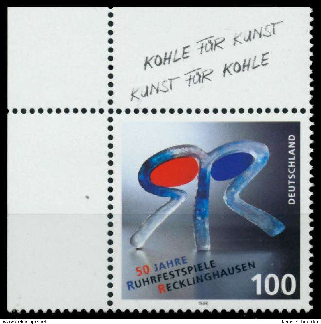 BRD 1996 Nr 1859 Postfrisch ECKE-OLI X8FBDAA - Unused Stamps