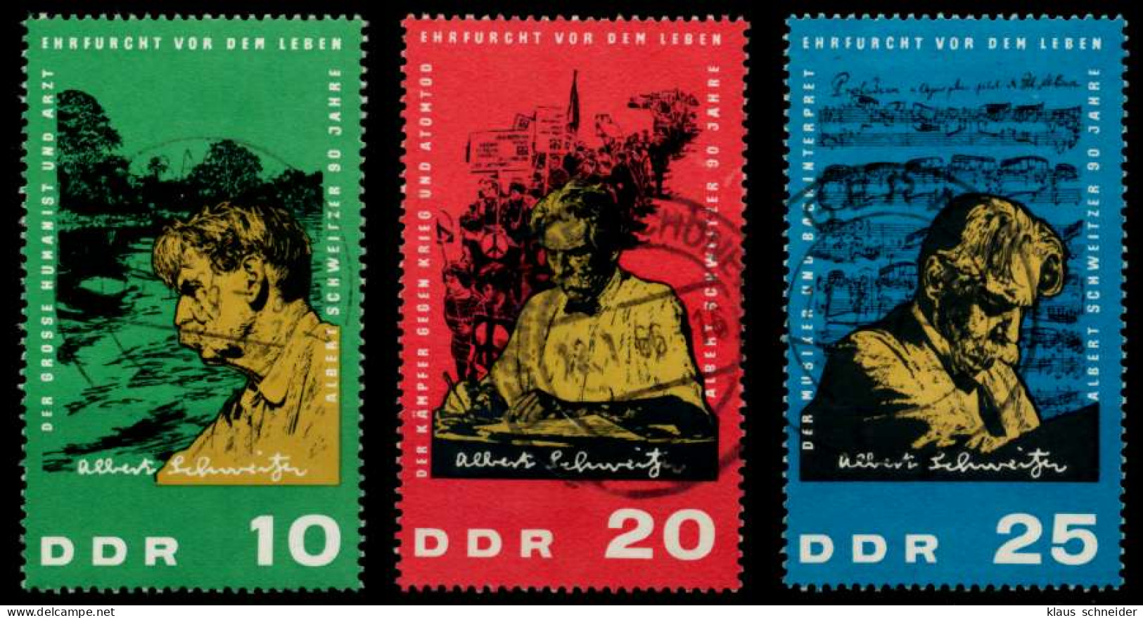 DDR 1965 Nr 1084-1086 Zentrisch Gestempelt X900616 - Gebraucht