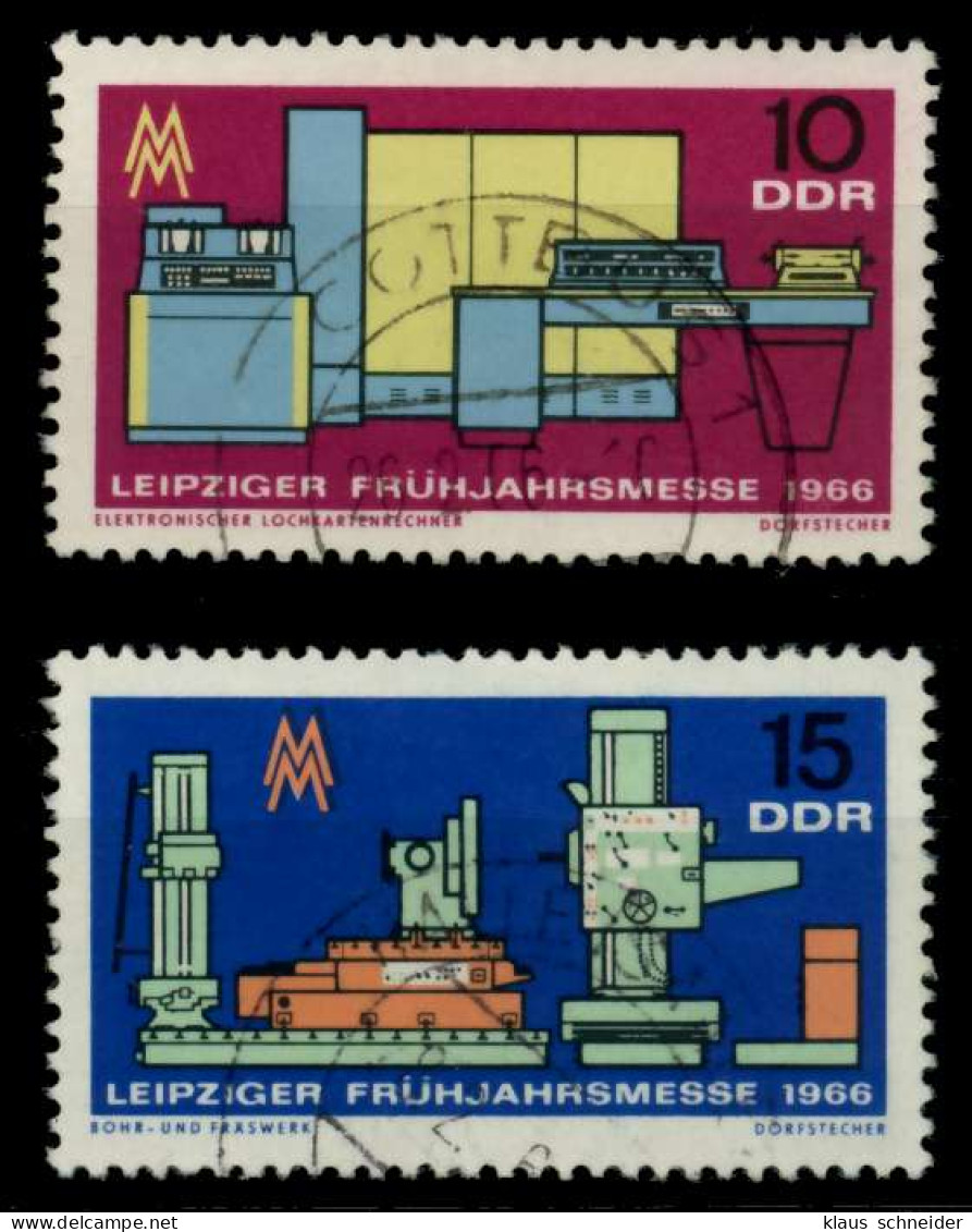 DDR 1966 Nr 1159-1160 Gestempelt X904D46 - Oblitérés