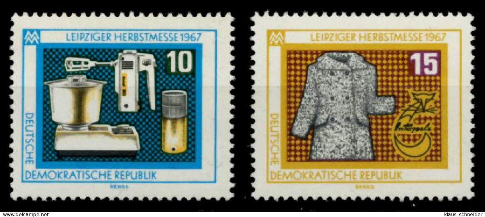 DDR 1967 Nr 1306-1307 Postfrisch SFE732A - Unused Stamps