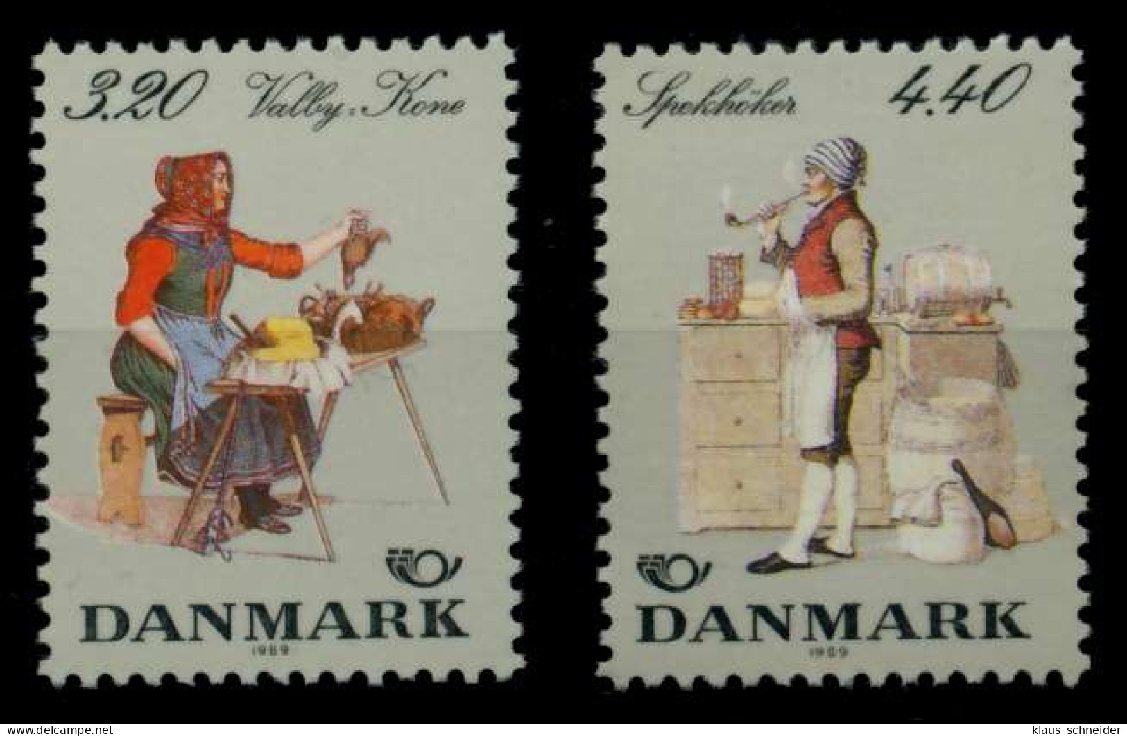 DÄNEMARK 1989 Nr 947-948 Postfrisch S02D586 - Unused Stamps