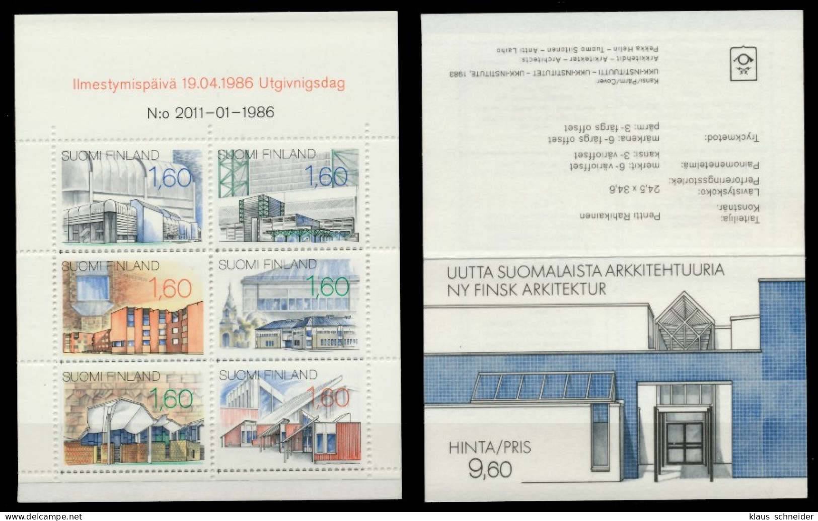 FINNLAND MARKENHEFT Nr MH 17 Postfrisch S03345A - Postzegelboekjes