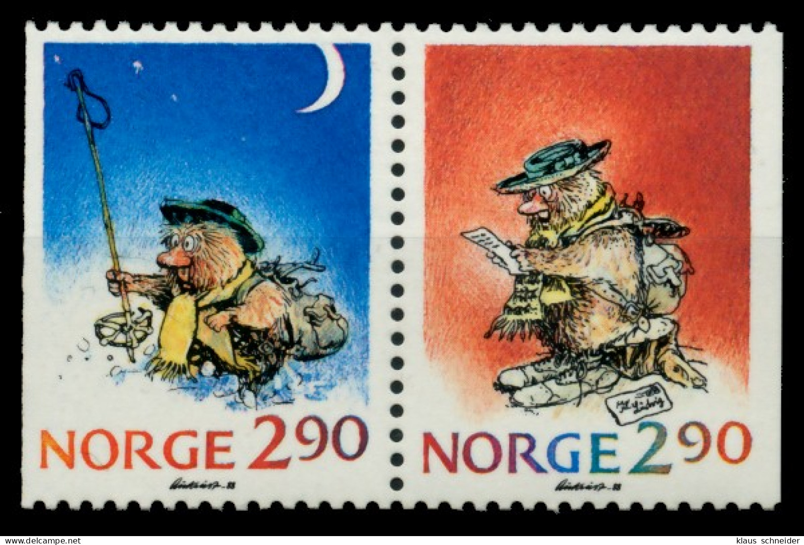 NORWEGEN Nr W21 Postfrisch MH X911A4E - Unused Stamps