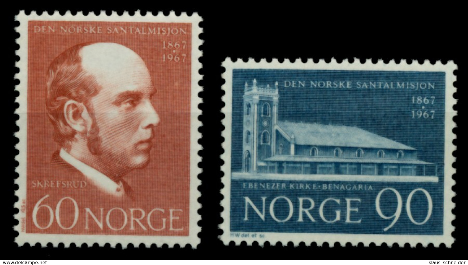 NORWEGEN 1967 Nr 559-560 Postfrisch S03657E - Unused Stamps