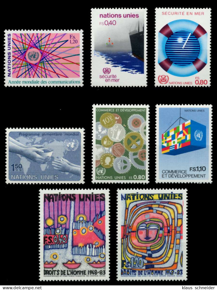 UNO GENF Nr 111-118 Postfrisch JAHRGANG S03F92A - Andere & Zonder Classificatie