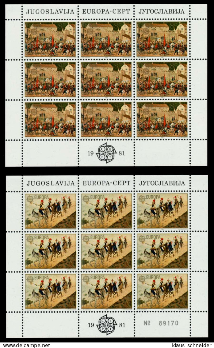 JUGOSLAWIEN Nr 1883-1884 Postfrisch KLEINBG S0427CA - Blocks & Sheetlets