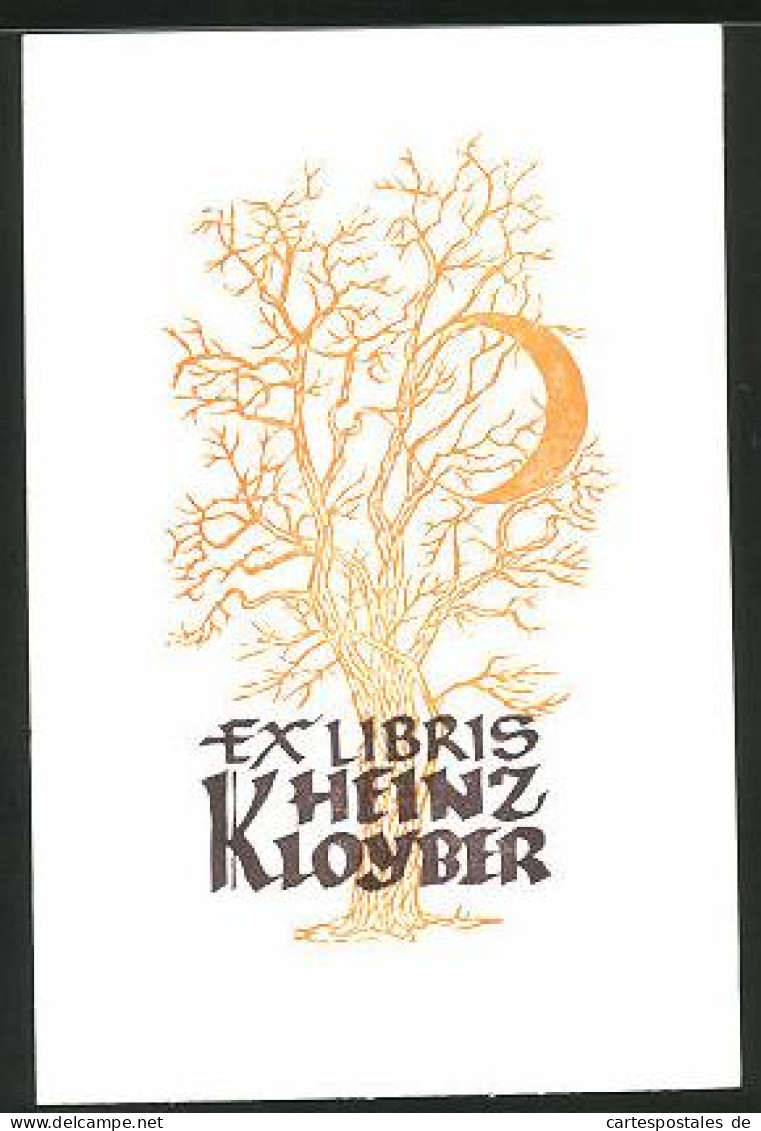 Exlibris Heinz Kloyber, Kahler Baum  - Exlibris