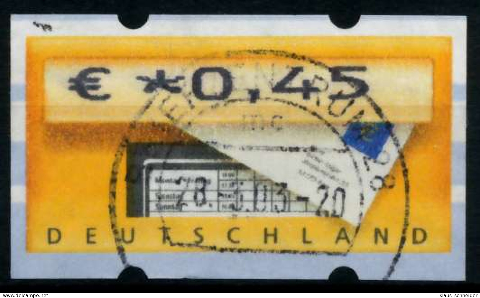 BRD ATM 2002 Nr 5-1-0045 Gestempelt X97415E - Timbres De Distributeurs [ATM]