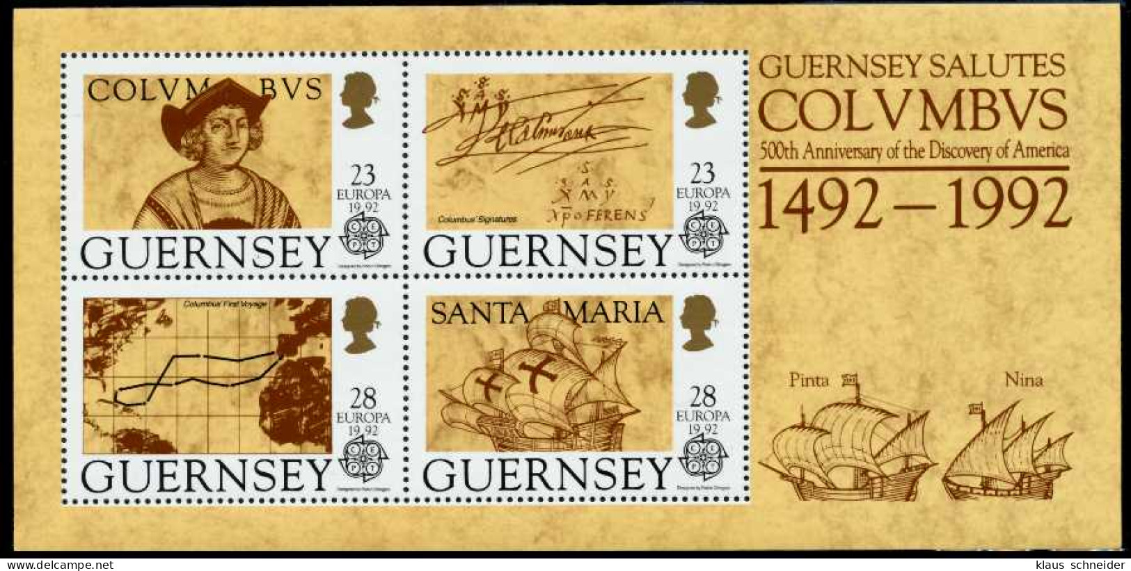 GUERNSEY Block 8 Postfrisch S01382E - Guernesey