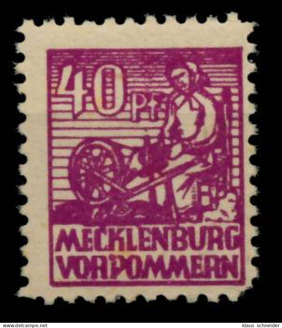 SBZ MECKLBRG VORP. Nr 40yb Postfrisch Ungebraucht Gepr. X6BB8D6 - Other & Unclassified