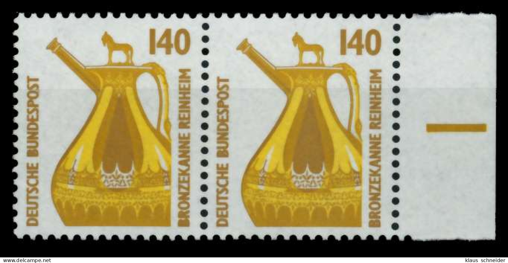 BRD DS SEHENSW Nr 1401u Postfrisch WAAGR PAAR X6C9CC2 - Unused Stamps