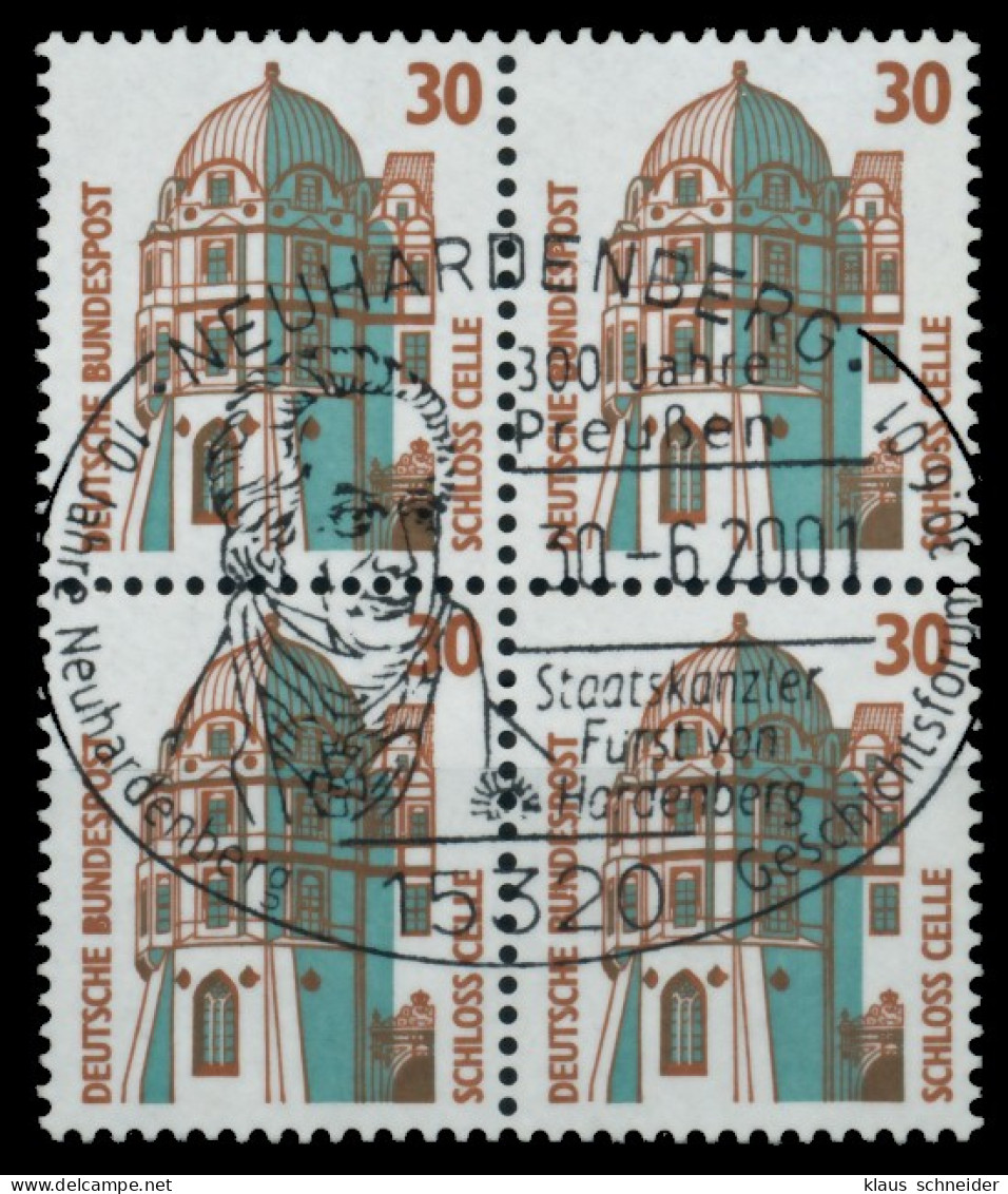 BRD DS SEHENSW Nr 1339 Zentrisch Gestempelt VIERERBLOCK X7525DE - Used Stamps