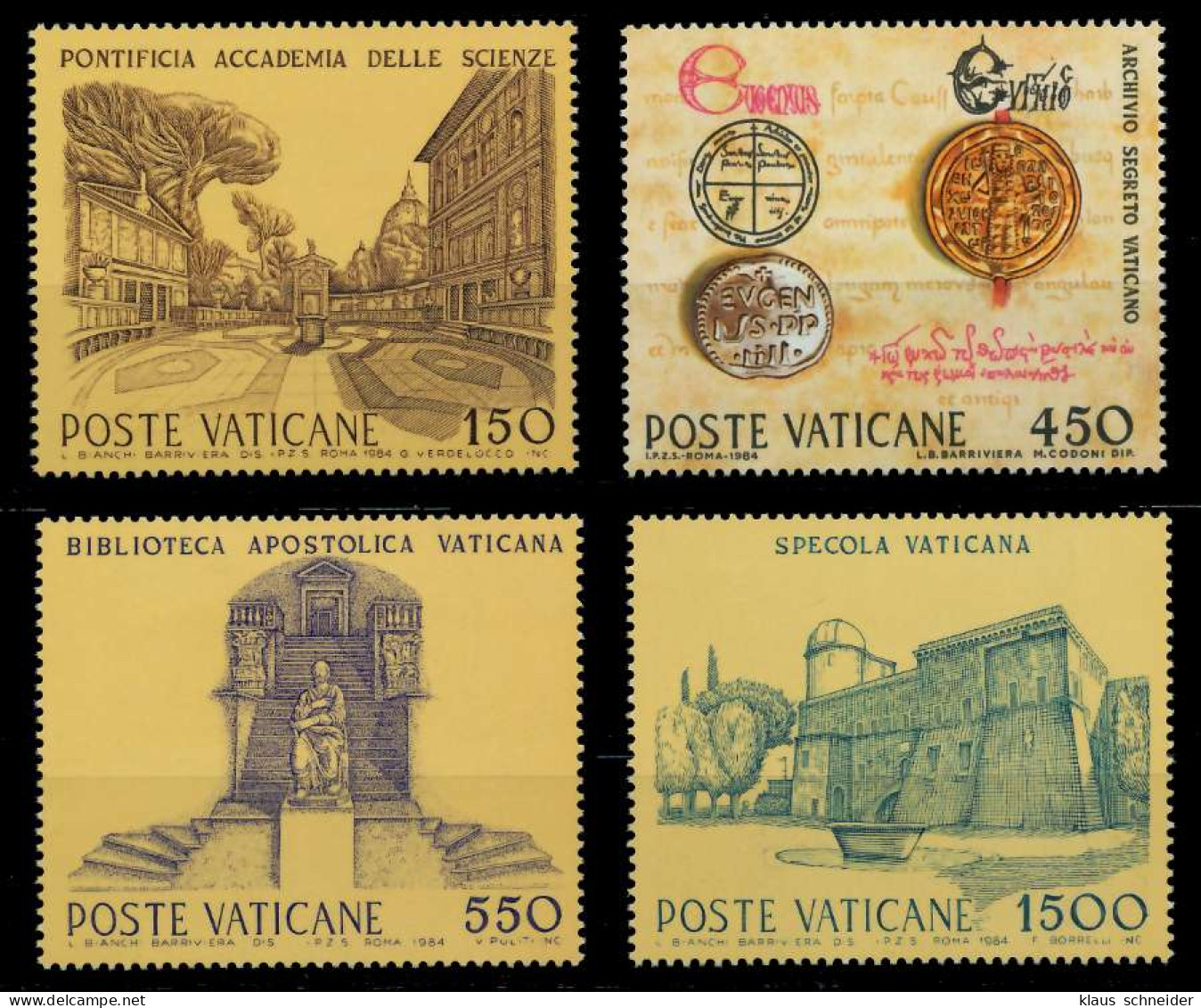 VATIKAN 1984 Nr 848-851 Postfrisch S016442 - Nuevos