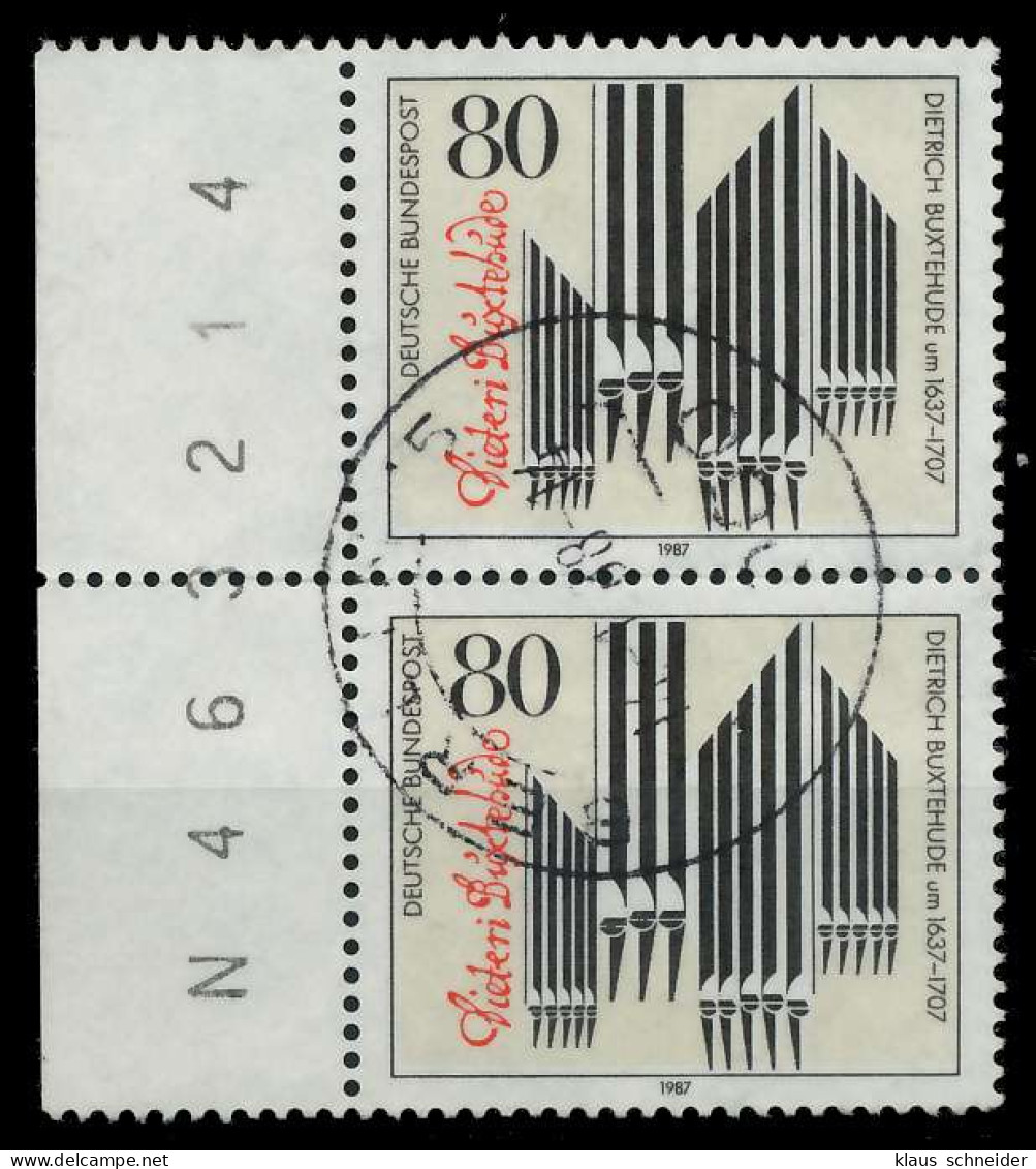 BRD 1987 Nr 1323 Zentrisch Gestempelt SENKR PAAR SRA X7EB12A - Used Stamps