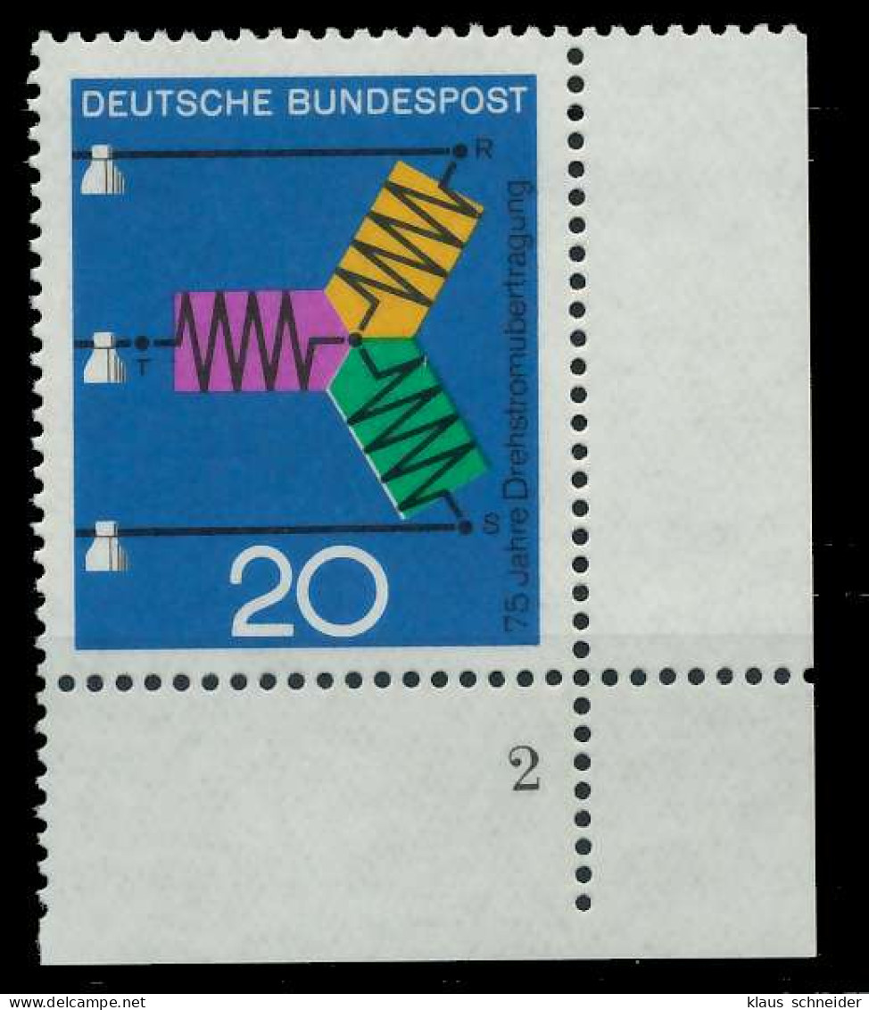 BRD 1966 Nr 521 Postfrisch FORMNUMMER 2 X7EF7A2 - Nuovi