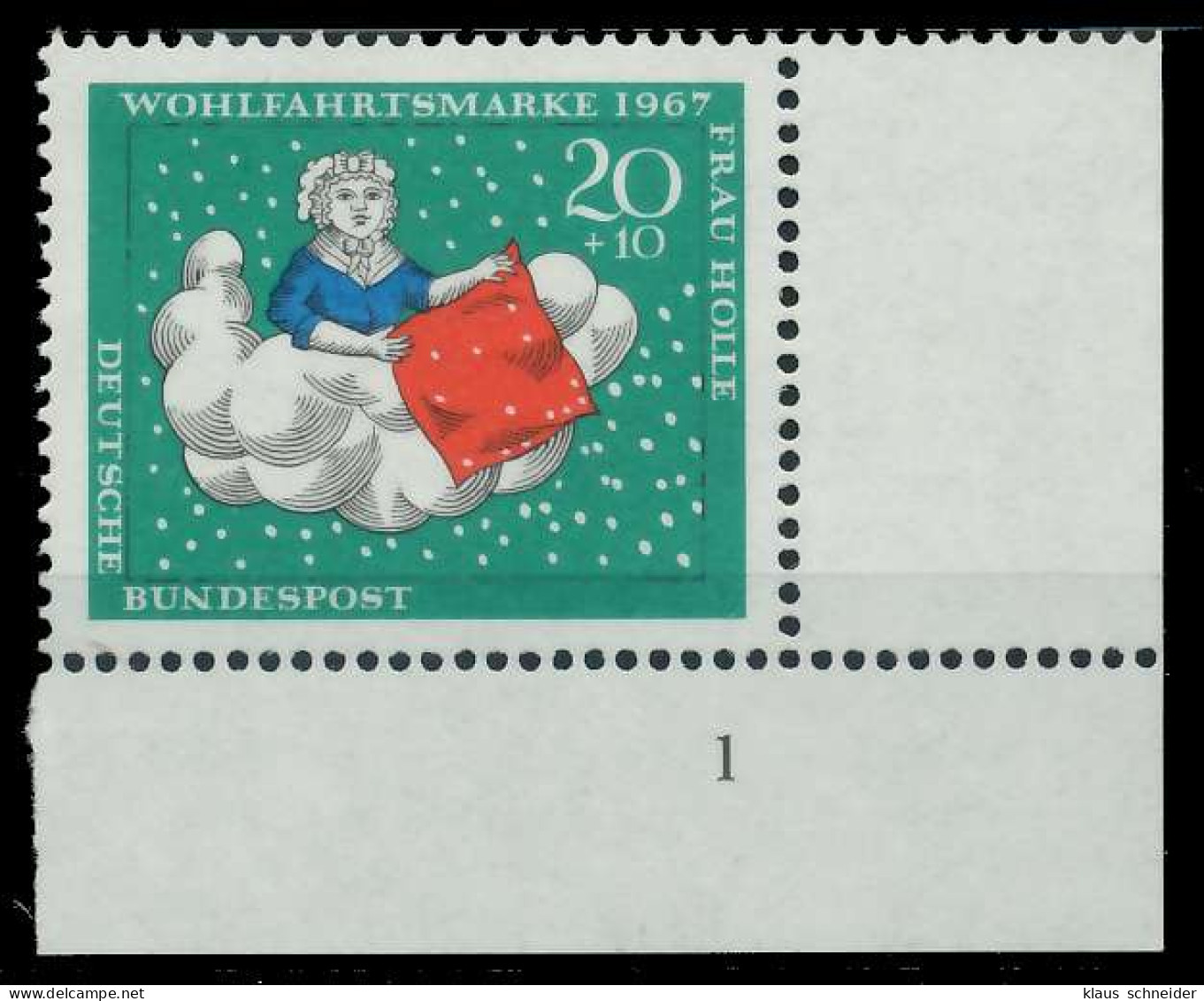 BRD 1967 Nr 539 Postfrisch FORMNUMMER 1 X7F0A32 - Nuevos