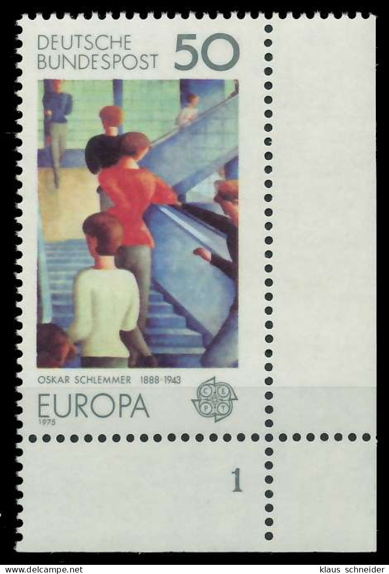 BRD BUND 1975 Nr 841 Postfrisch FORMNUMMER 1 S5E3C22 - Neufs