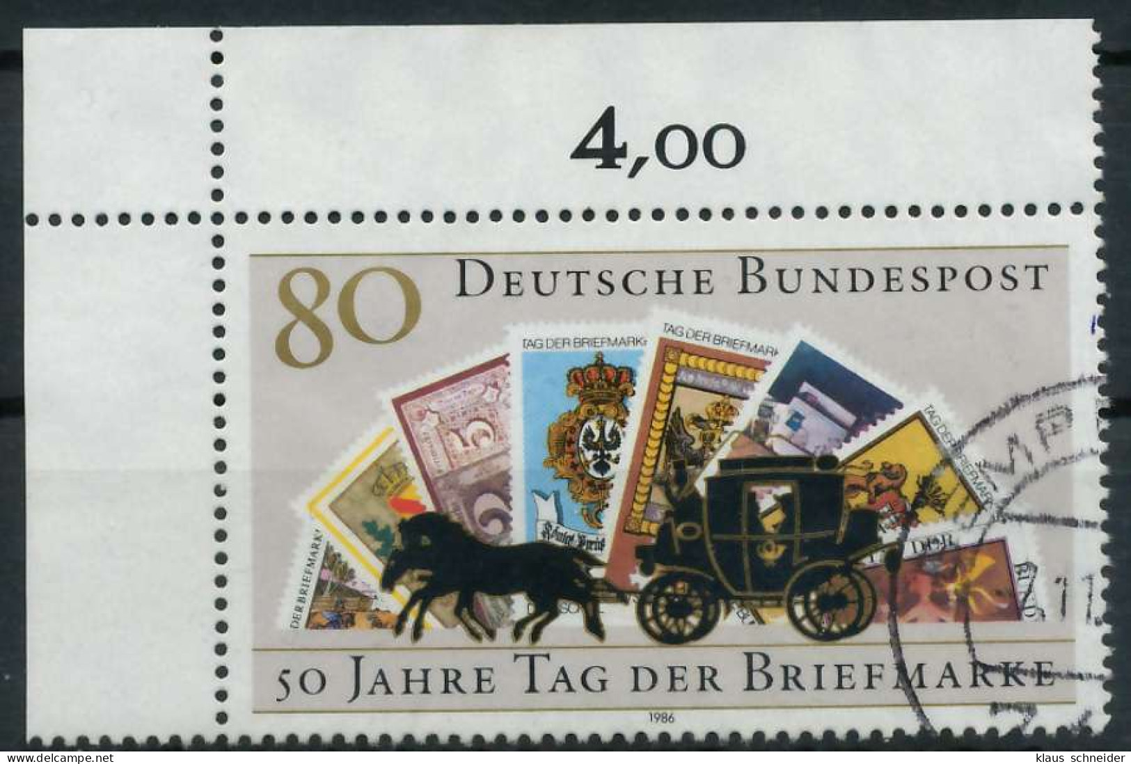 BRD 1986 Nr 1300 Gestempelt ECKE-OLI X854636 - Used Stamps